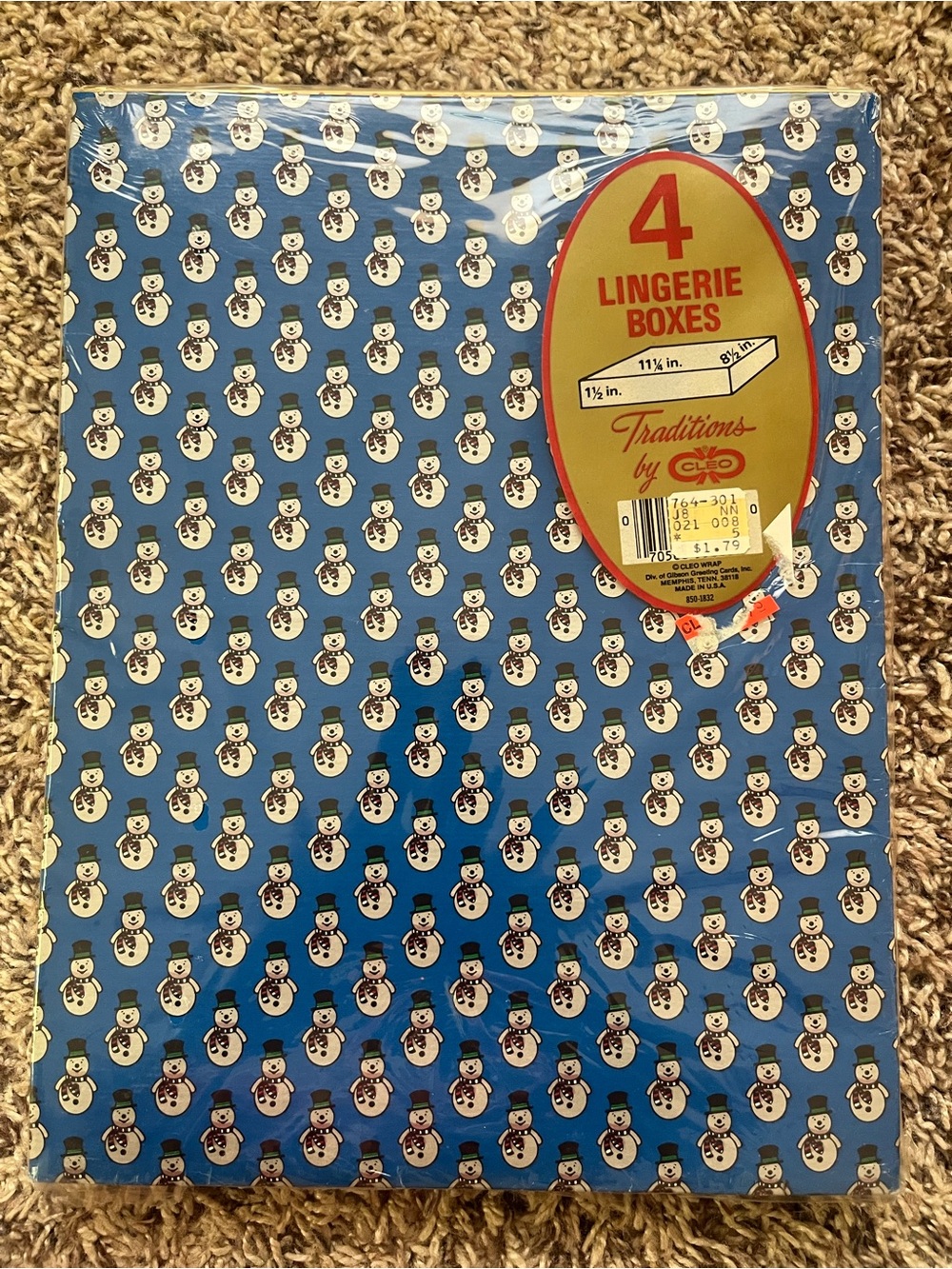 Vintage 80s/90s Traditions by Cleo Christmas Lingerie Boxes set of 4 - sealed!